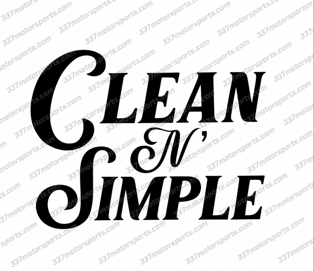 Clean N Simple Decal