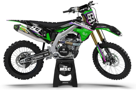 TEAM MSC - KAWASAKI MX GRAPHIC KIT #2