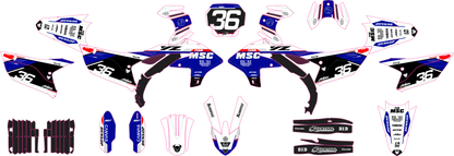 TEAM MSC - YAMAHA MX GRAPHIC KIT #1