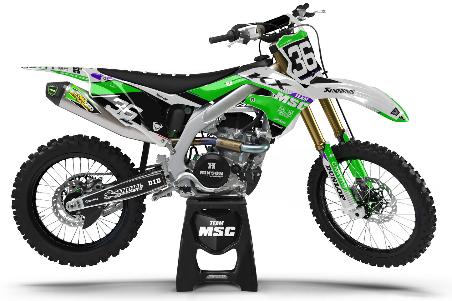 TEAM MSC - KAWASAKI MX GRAPHIC KIT #1