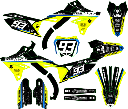 TEAM MSC - SUZUKI MX GRAPHIC KIT #2