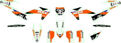 TEAM MSC - KTM MX GRAPHIC KIT #1