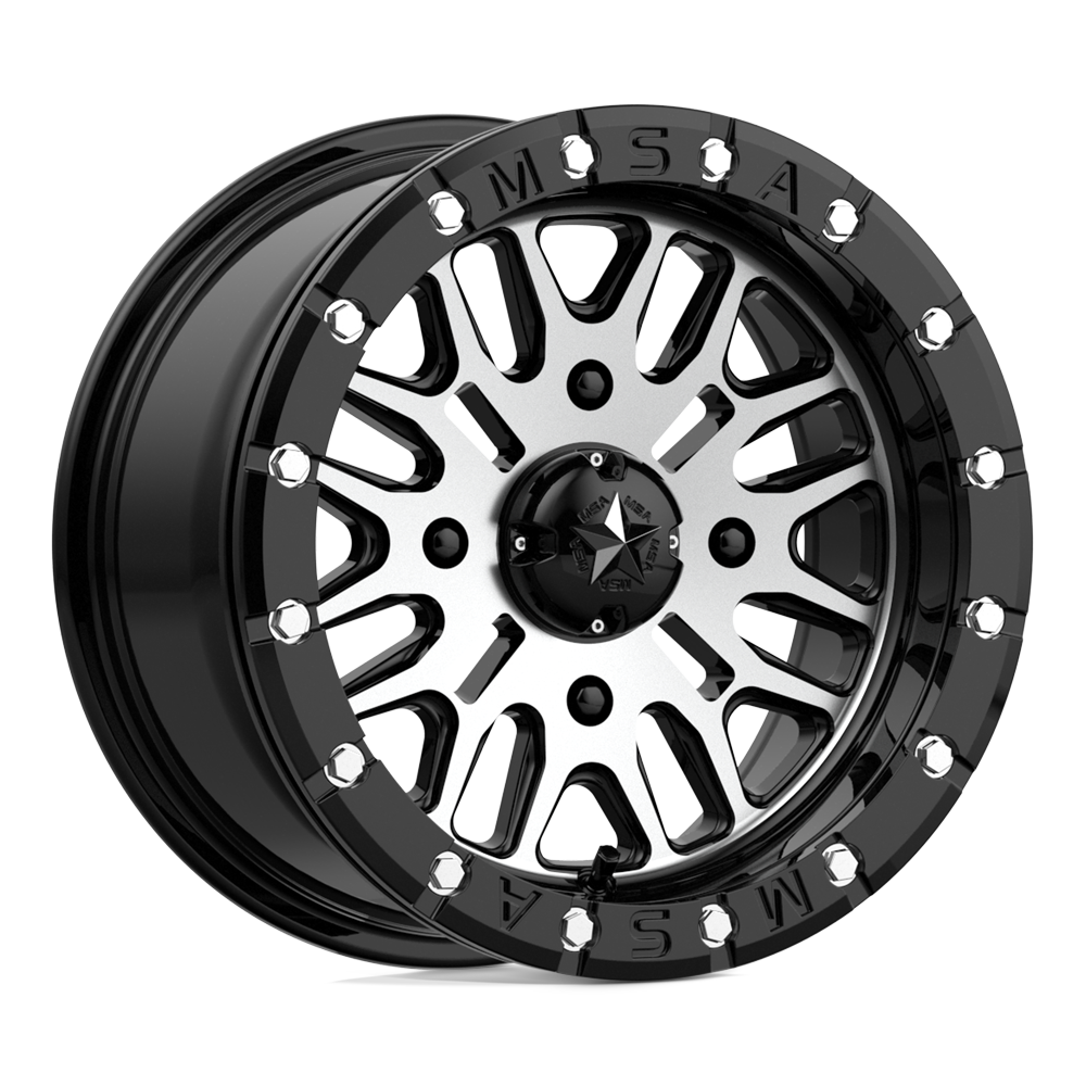 MSA M37 BRUTE BEADLOCK GLOSS BLACK MACHINED