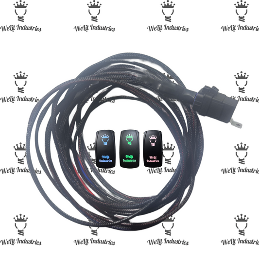 UNIVERSAL POWER HARNESS 8FT: 40AMP RELAY